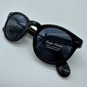 Ralph Lauren Sunglasses Women 0RL8146P 49 5613R5 Shiny Black on Spotty Havana